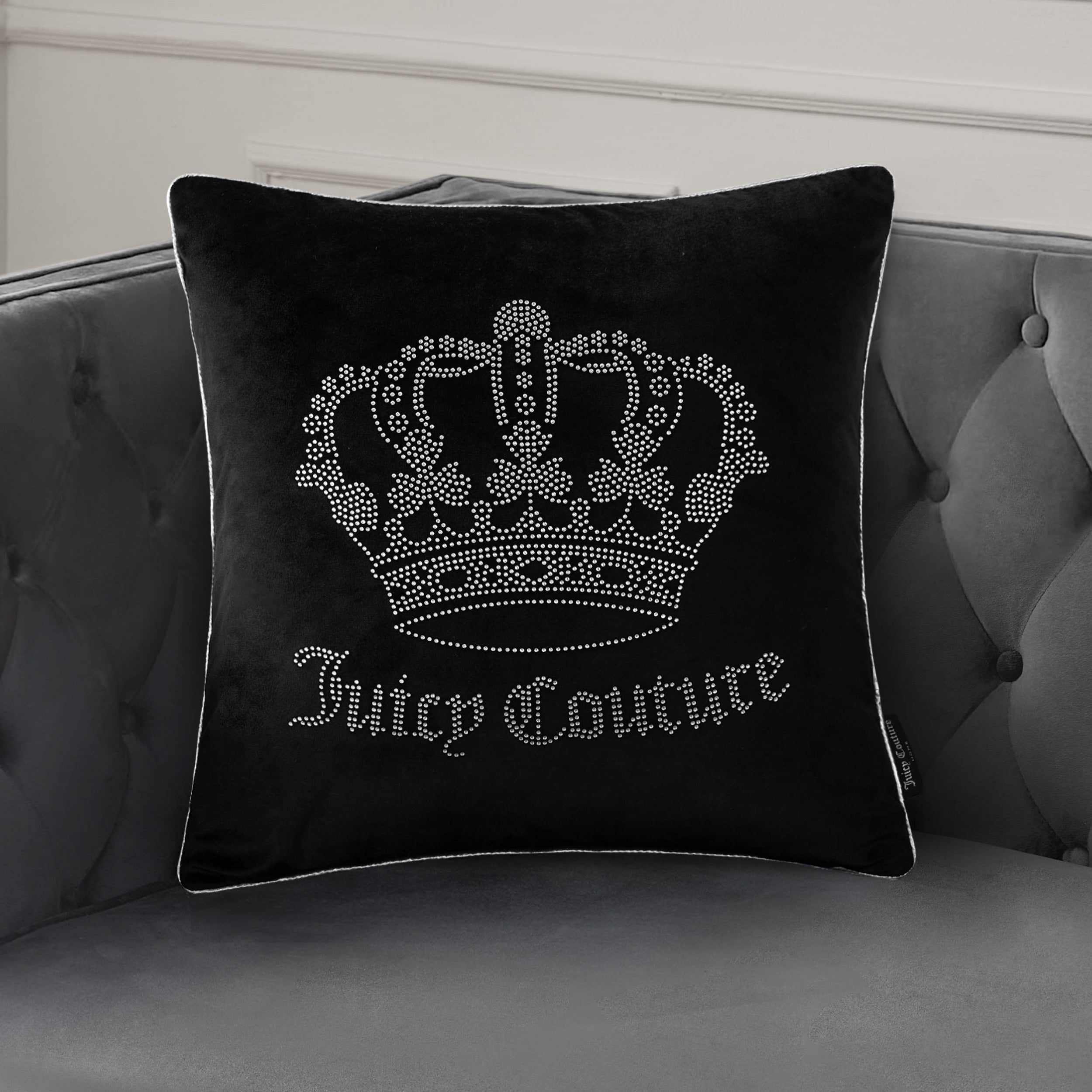 Gothic Rhinestone Crown Pillow - Image 3