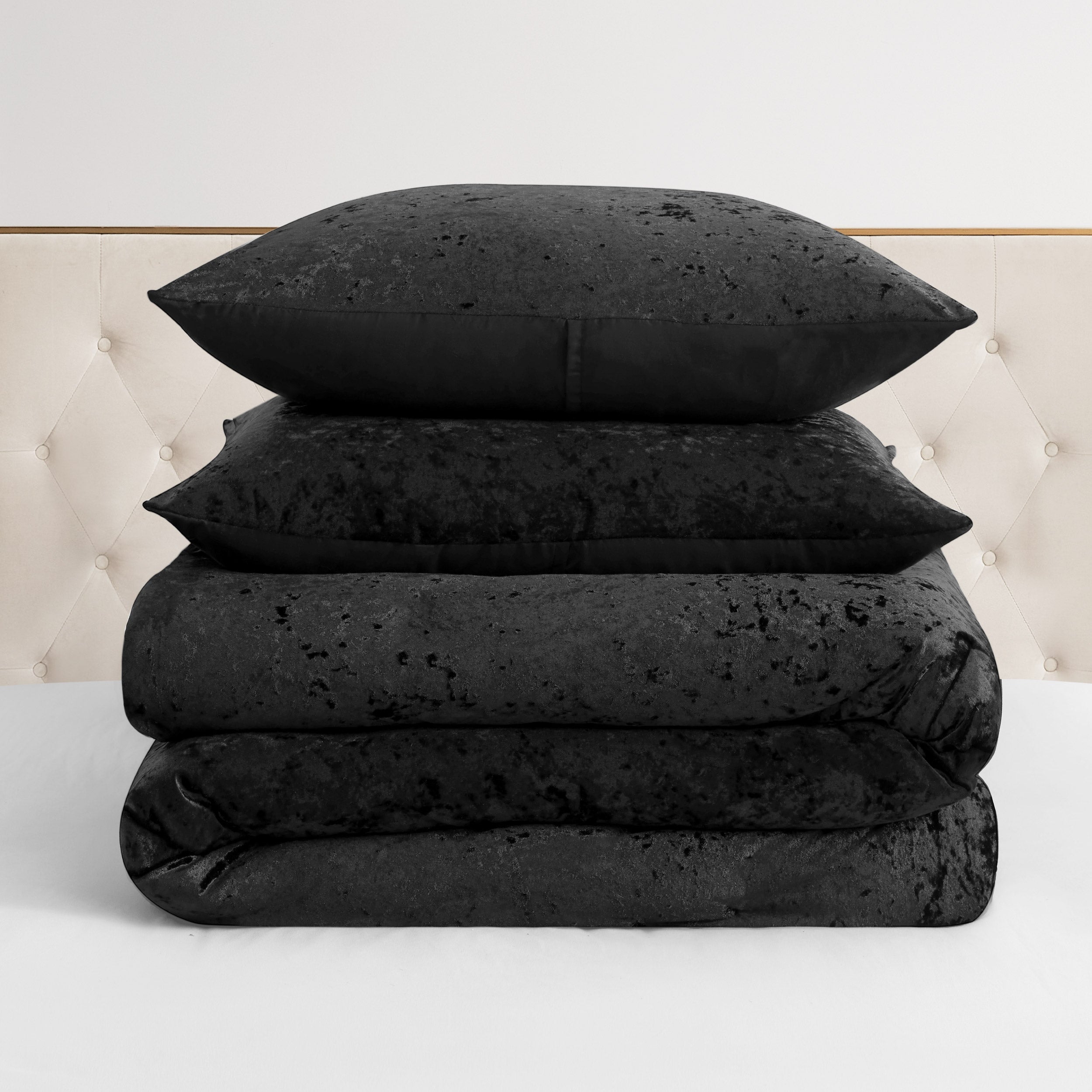 Crushed Velvet Comforter Set - Image 4