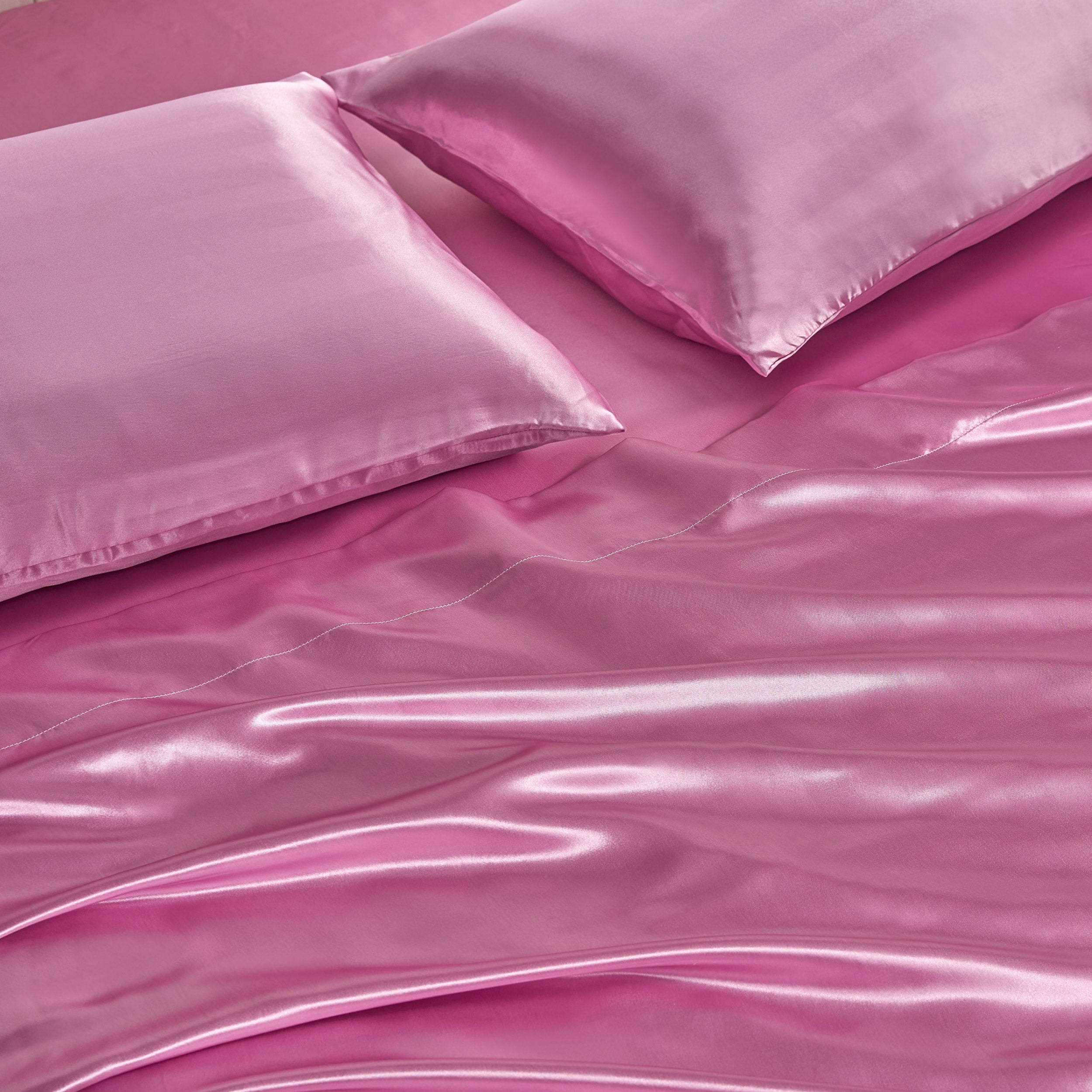 Damask Stripe Satin Sheet Set - Image 6