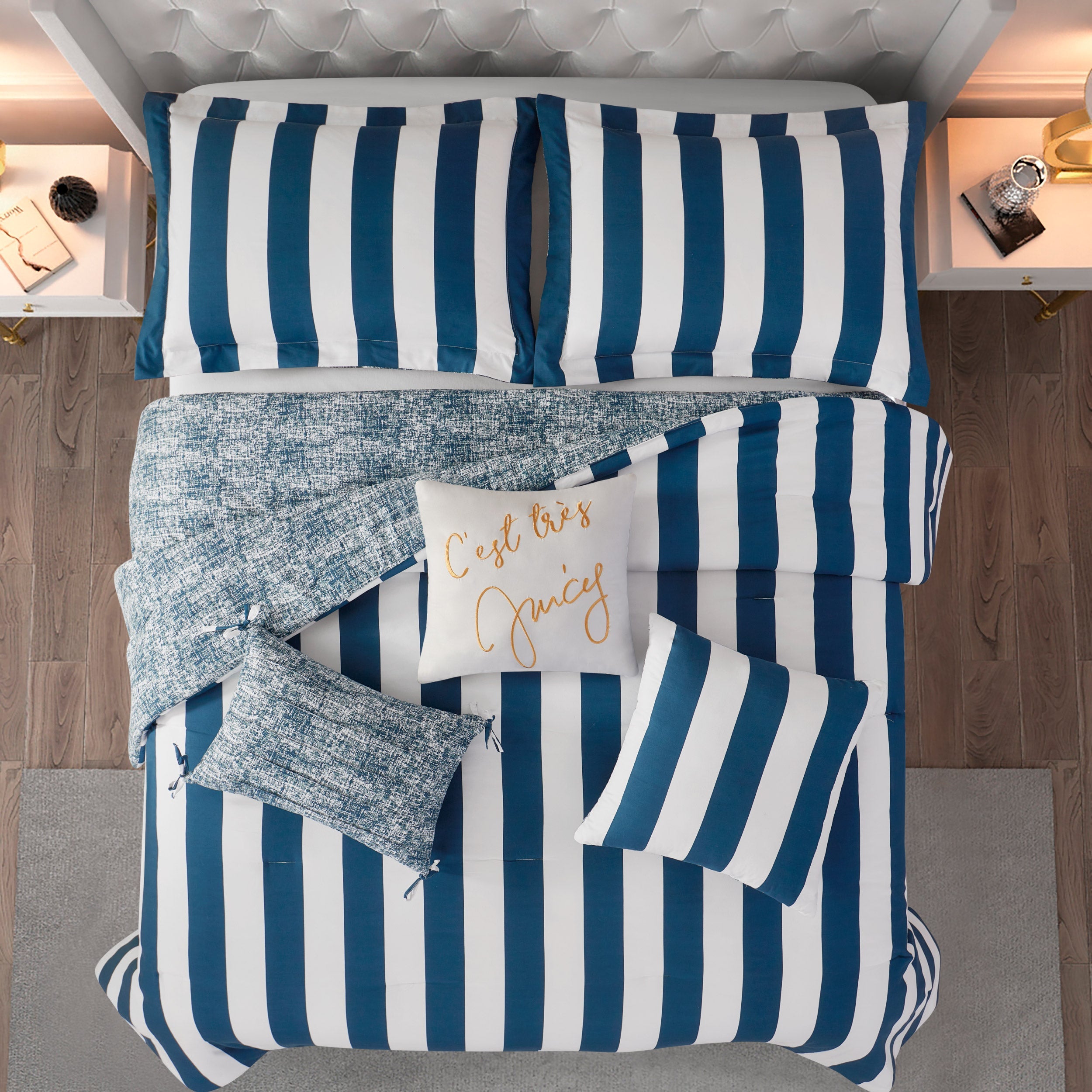 Cabana Striped Reversible Comforter Set - Image 2
