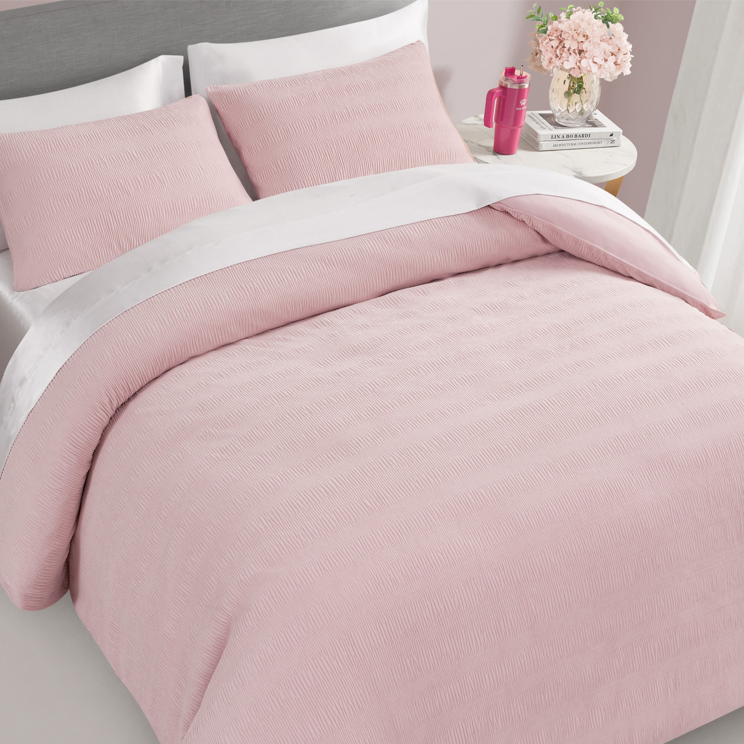 Crinkle Velvet Comforter Set - Image 4