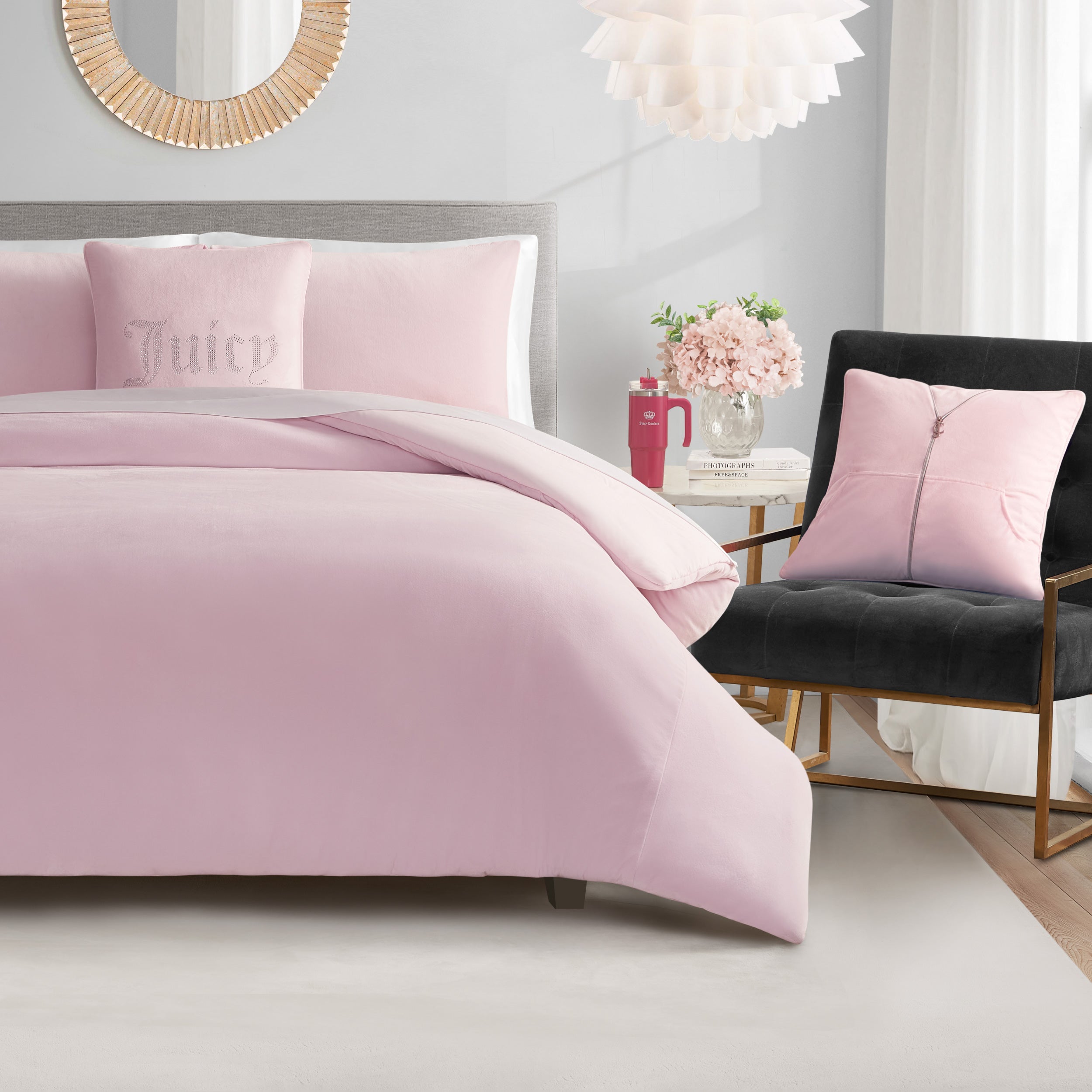 Solid Velour Comforter Set - Image 3