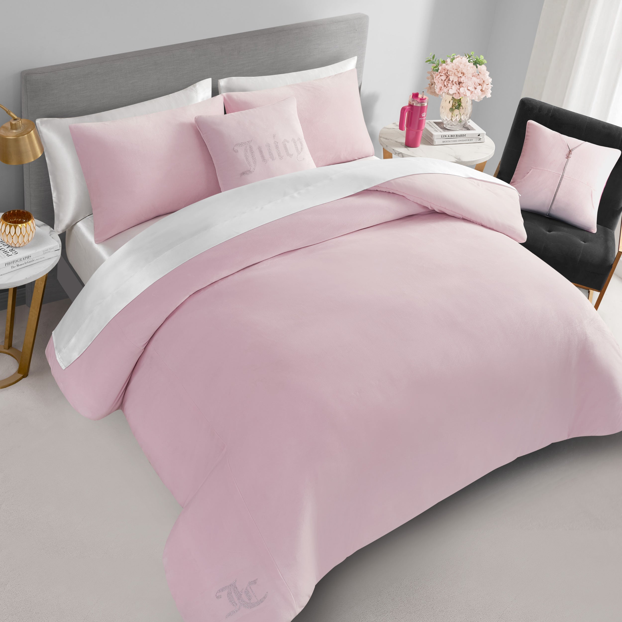 Solid Velour Comforter Set - Image 4