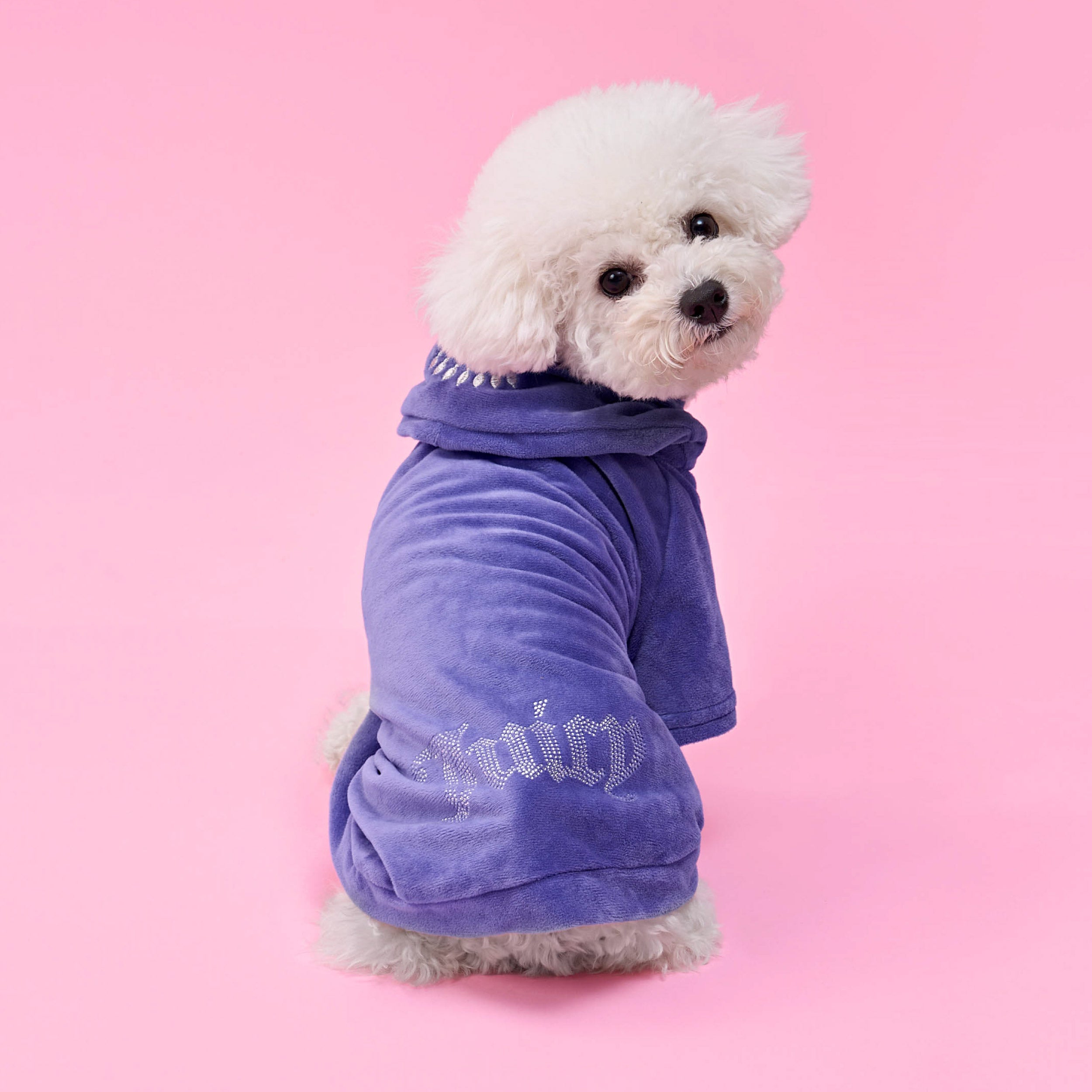 Bling Velour Pet Hoodie