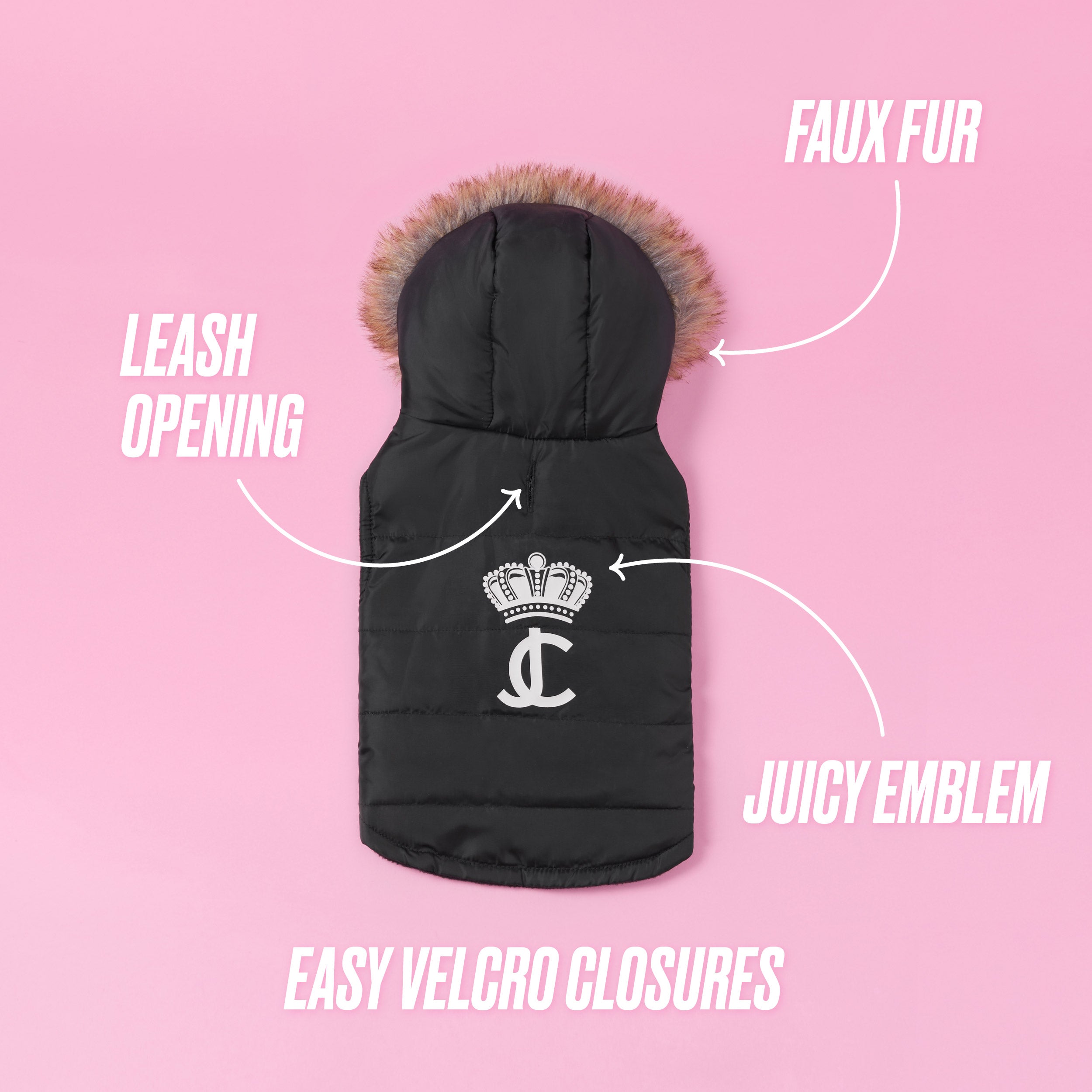 Pet Faux Fur Hooded Jacket - Image 4