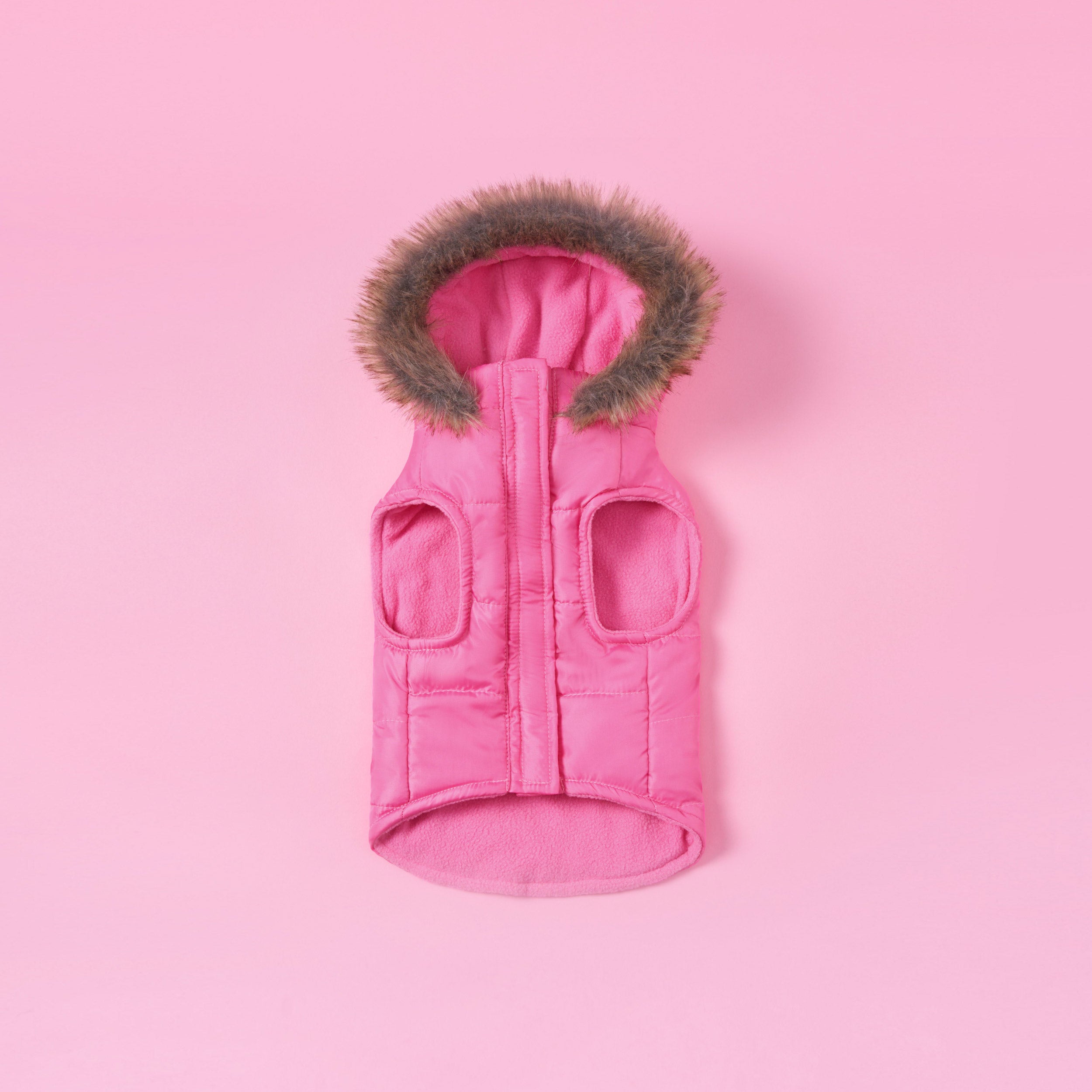 Pet Faux Fur Hooded Jacket - Image 4