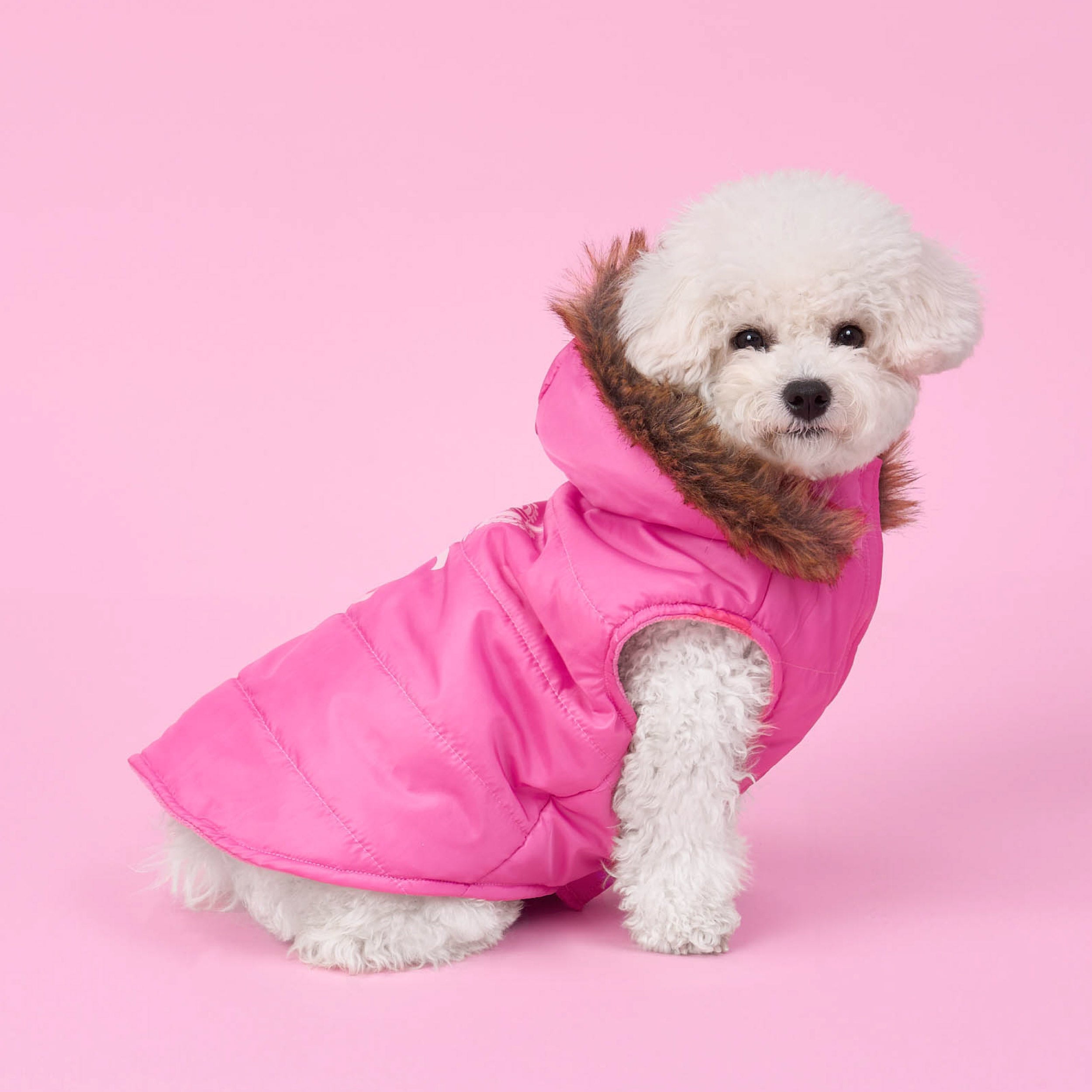Pet Faux Fur Hooded Jacket - Image 2