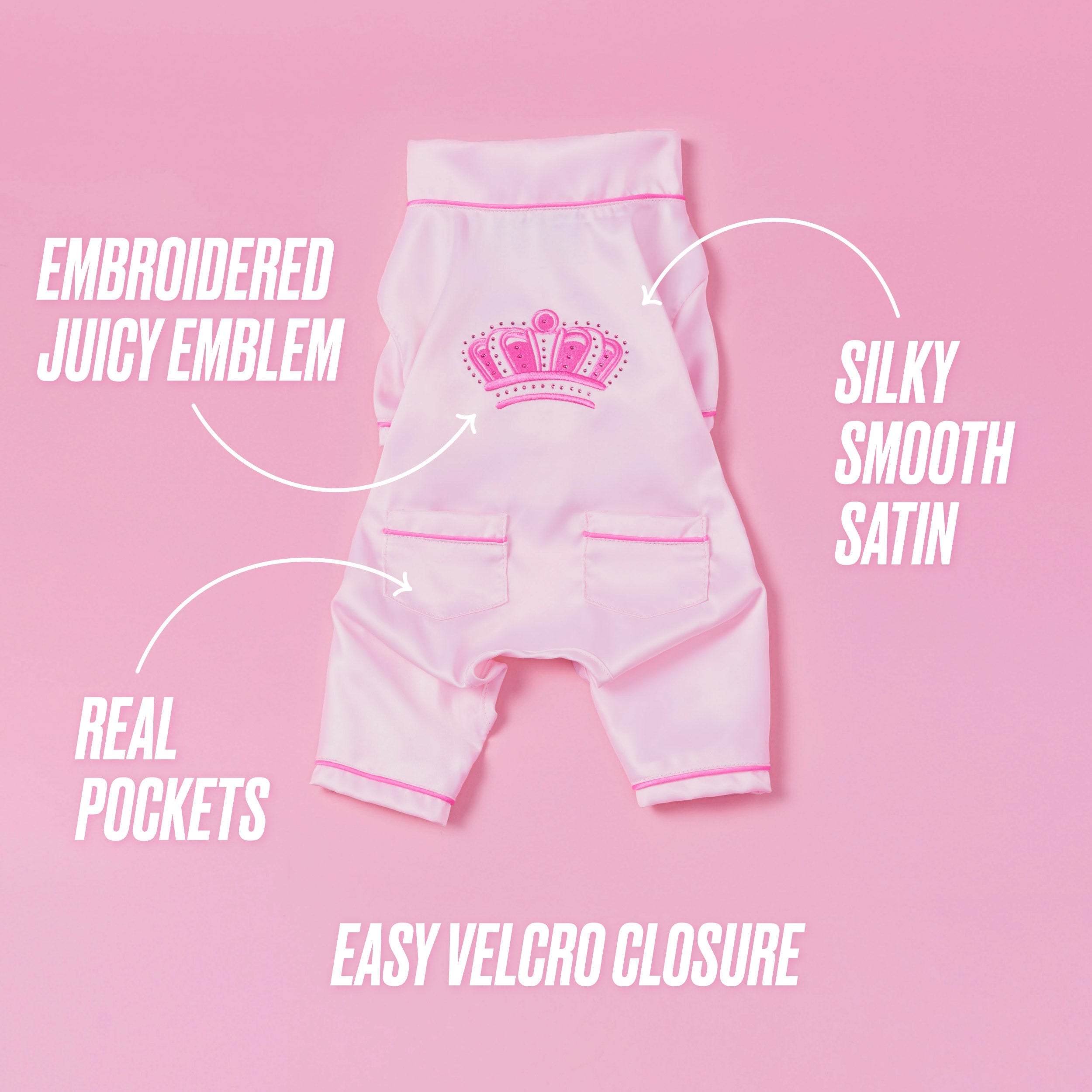 Juicy Couture Pet Silky Satin Pajamas - Image 3