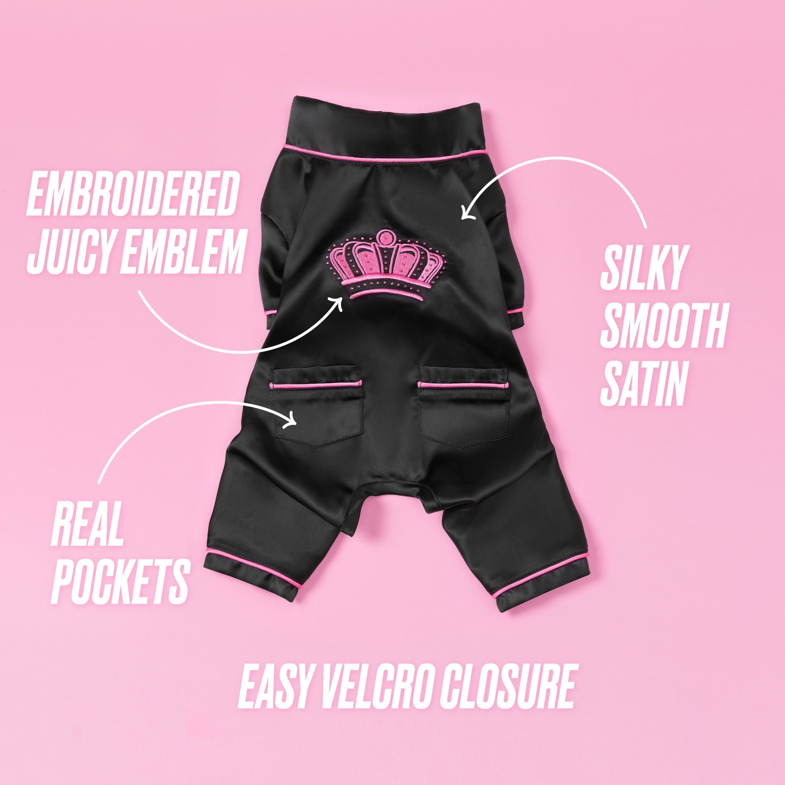 Juicy Couture Pet Silky Satin Pajamas - Image 3