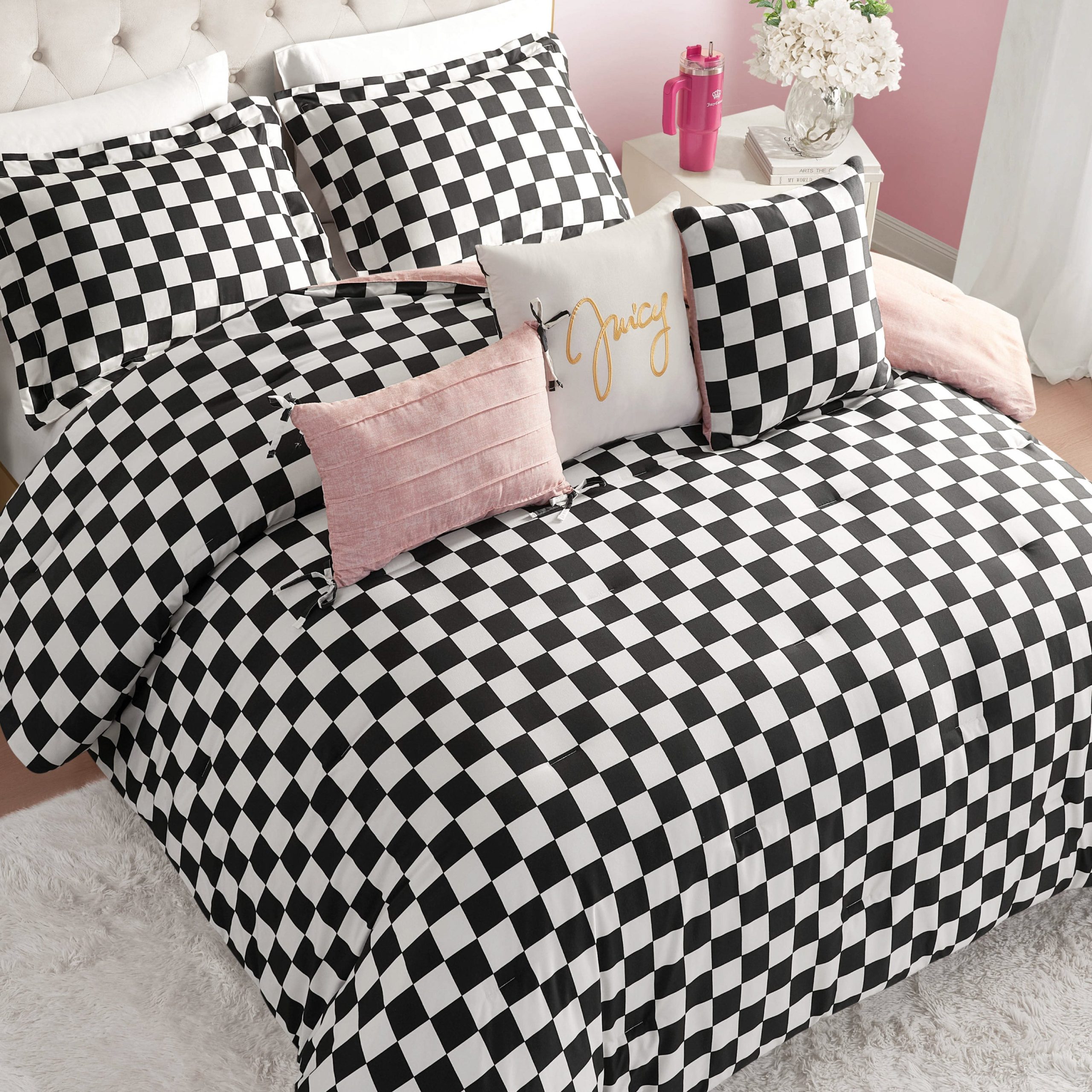 Checkerboard Reversible Comforter Set - Image 4