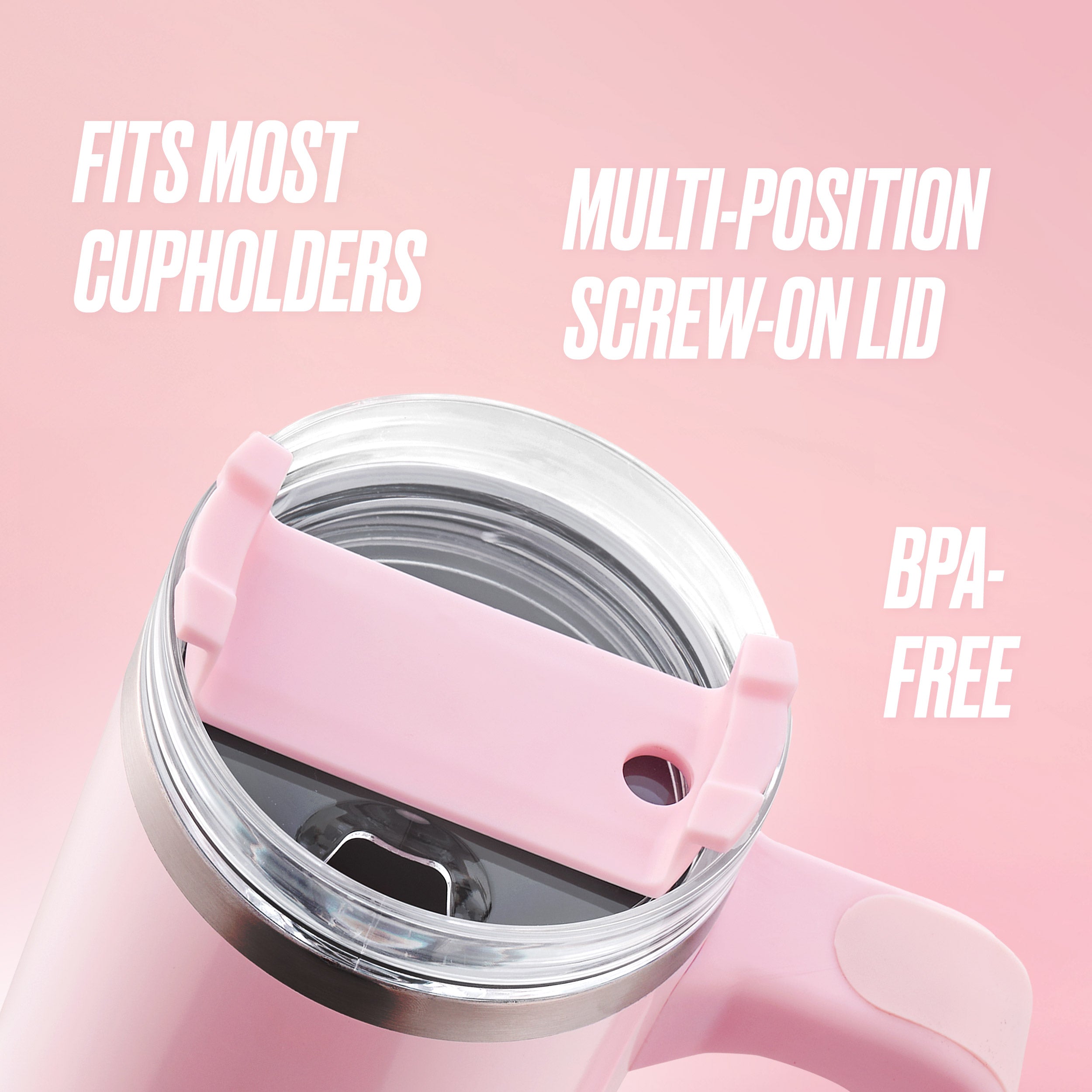 Glam Logo Stainless Steel Water Bottle - Image 2