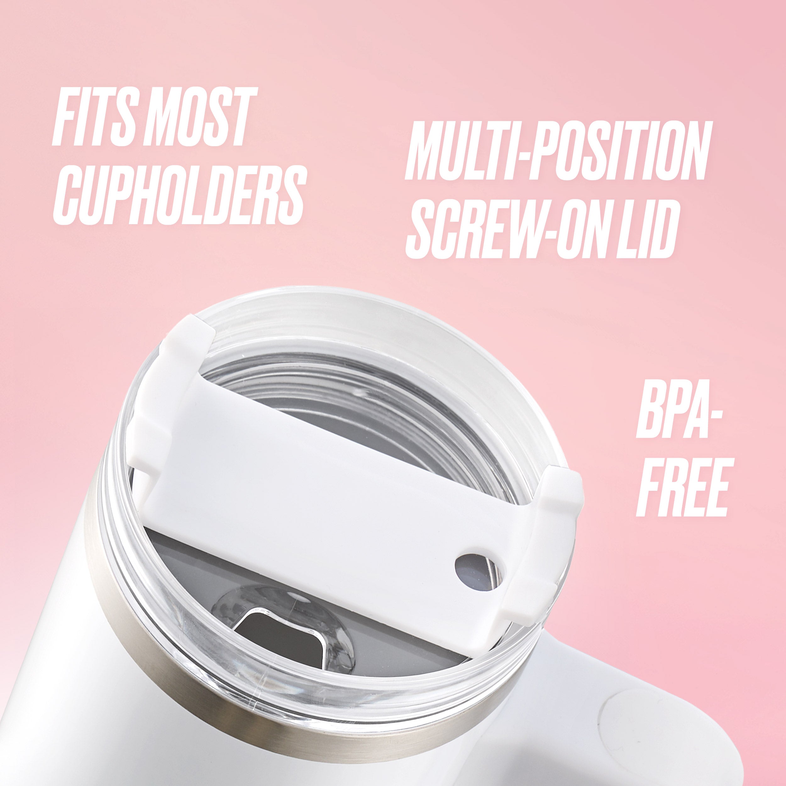 Glam Logo Stainless Steel Water Bottle - Image 2