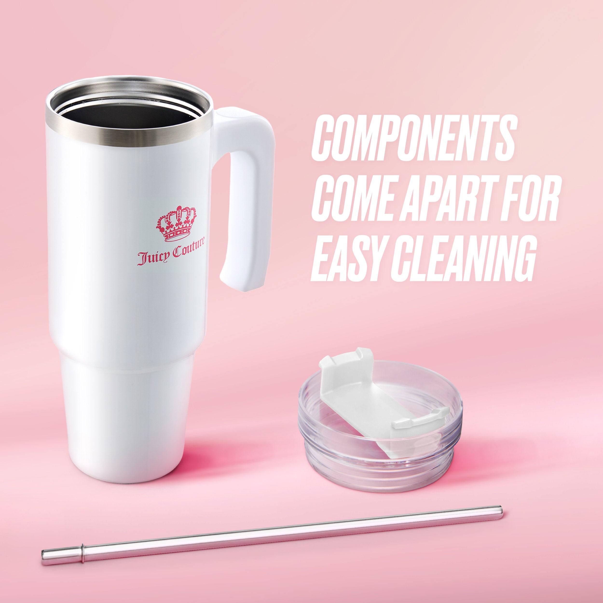 Glam Logo Stainless Steel Water Bottle - Image 4