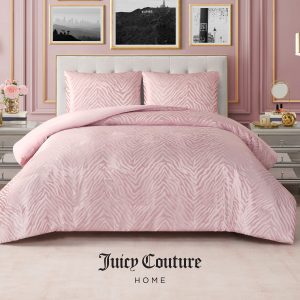 Sparkle Zebra Jacquard Comforter Set
