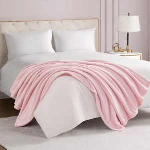 Solid Plush Throw Blanket