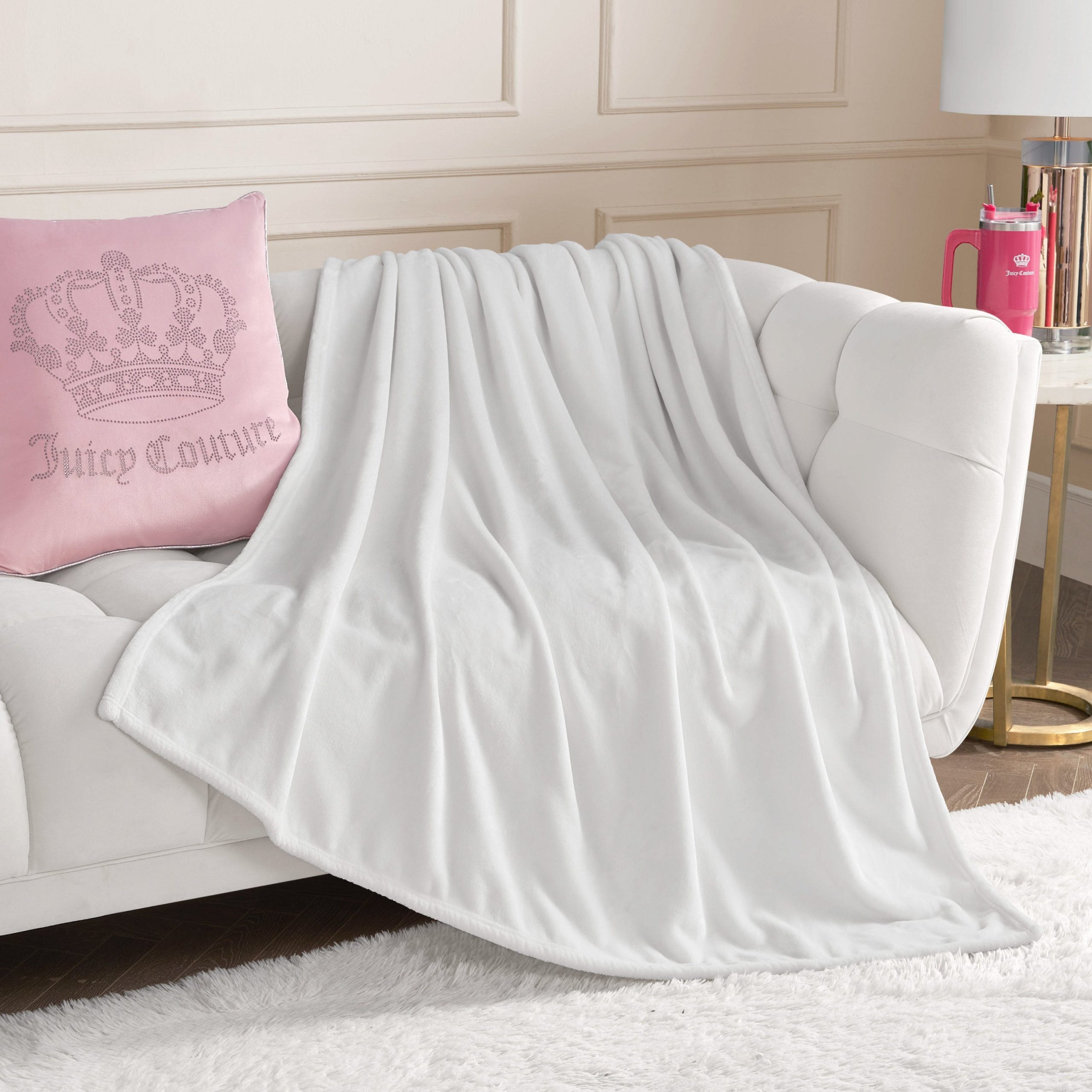 Solid Plush Throw Blanket - Image 3