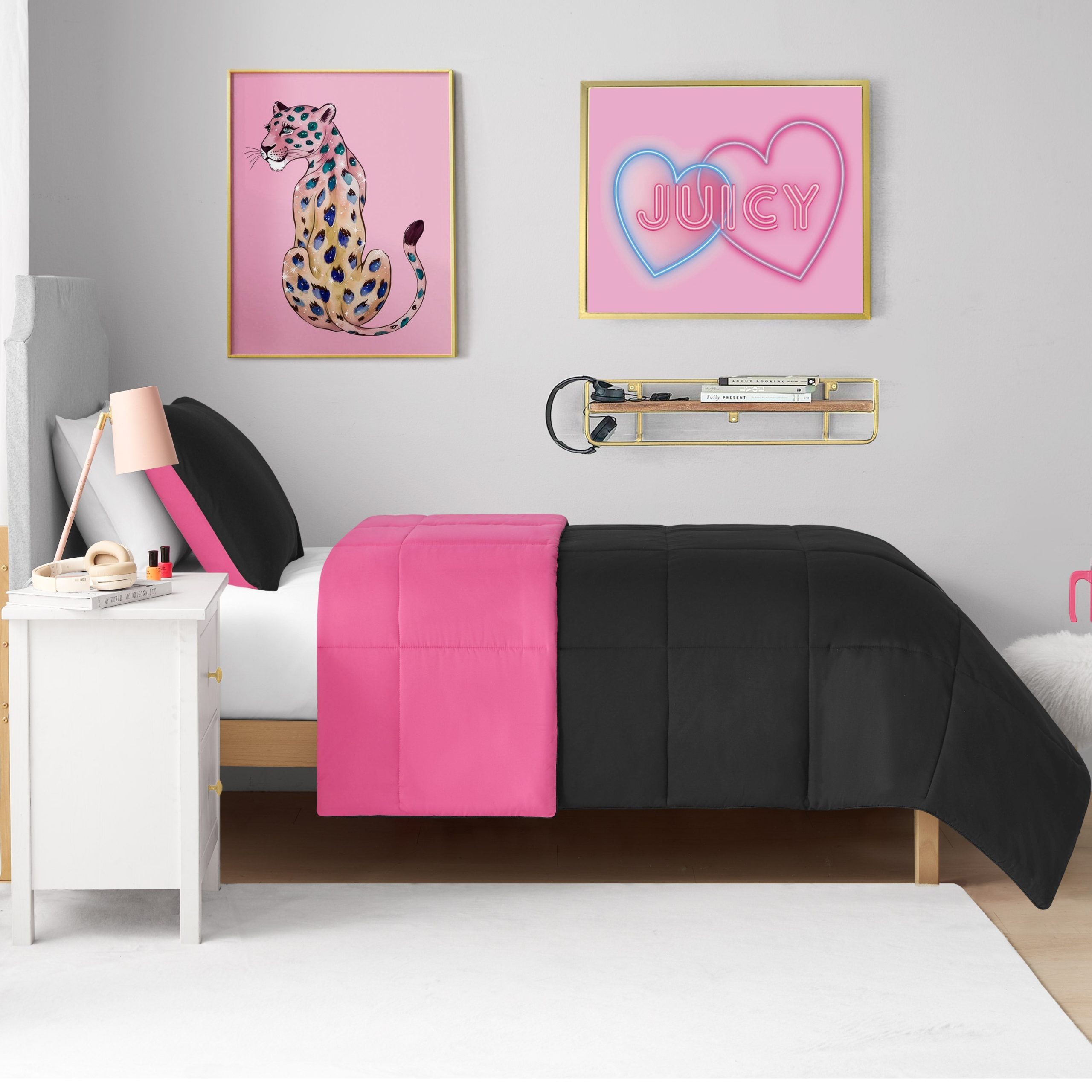 Box Stitch Reversible Comforter Set - Image 2