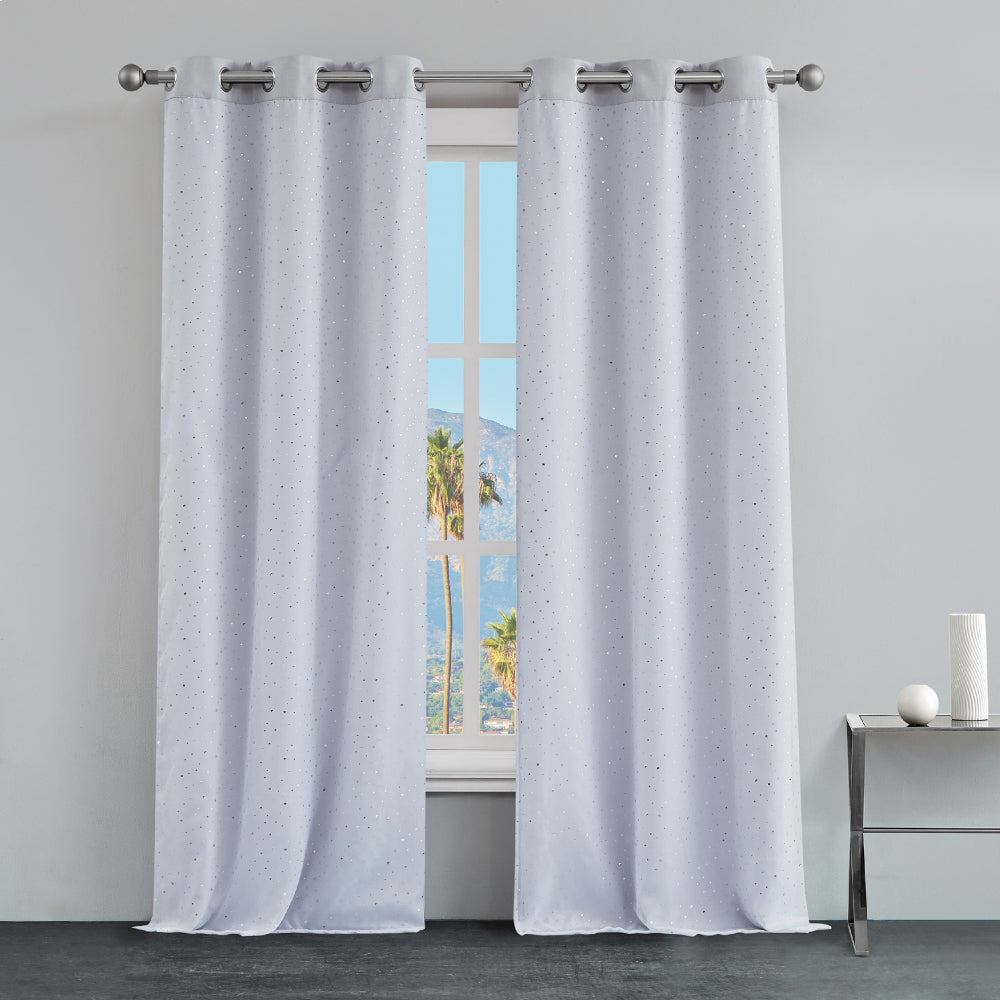 Melody Embellished Double Layer Curtains - Image 3