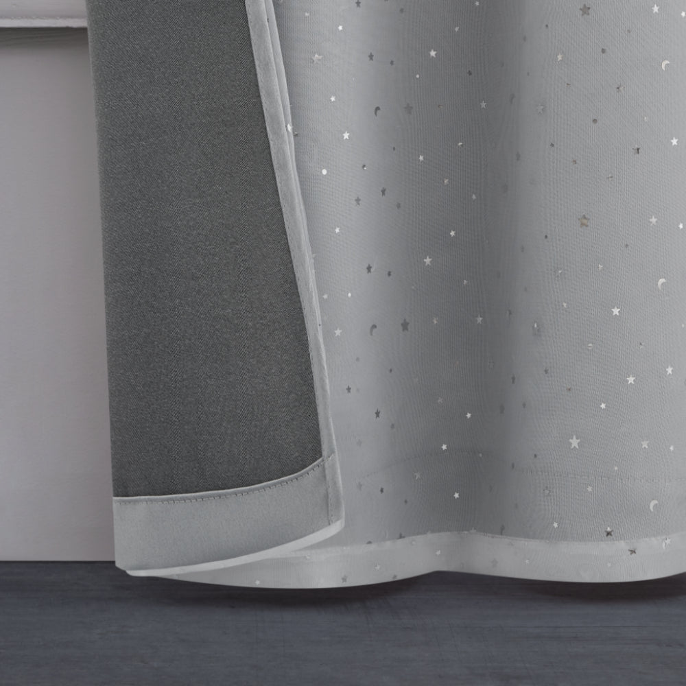 Melody Embellished Double Layer Curtains - Image 5