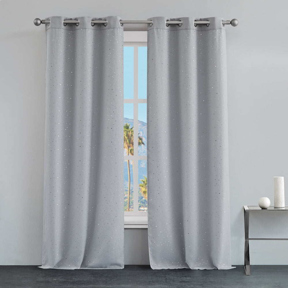 Melody Embellished Double Layer Curtains - Image 2