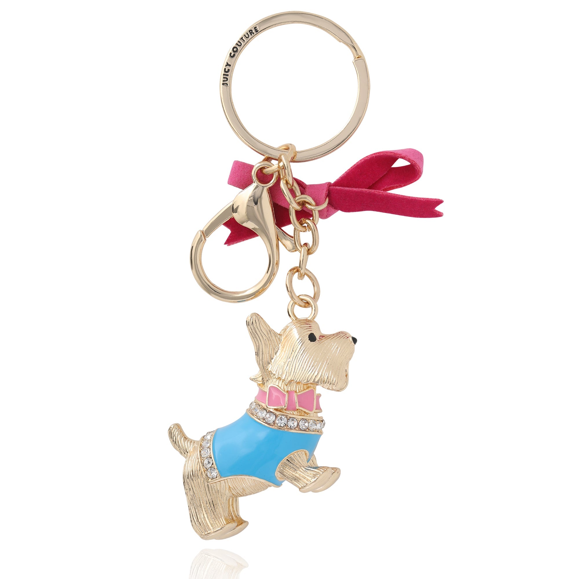 Crystal Scottie Dog Keychain Bag Charm - Image 4