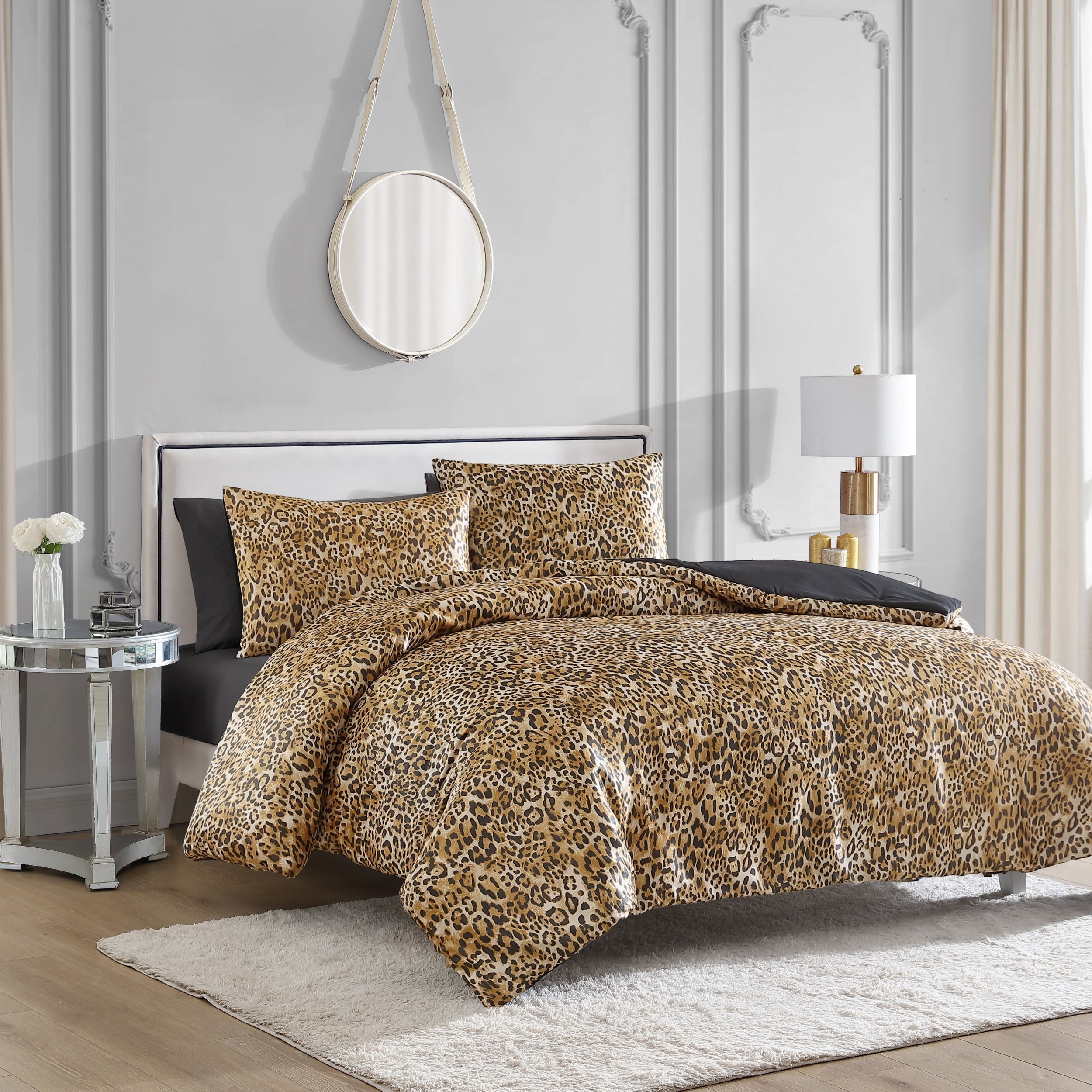 Monica Leopard Reversible Duvet Cover Set - Image 2