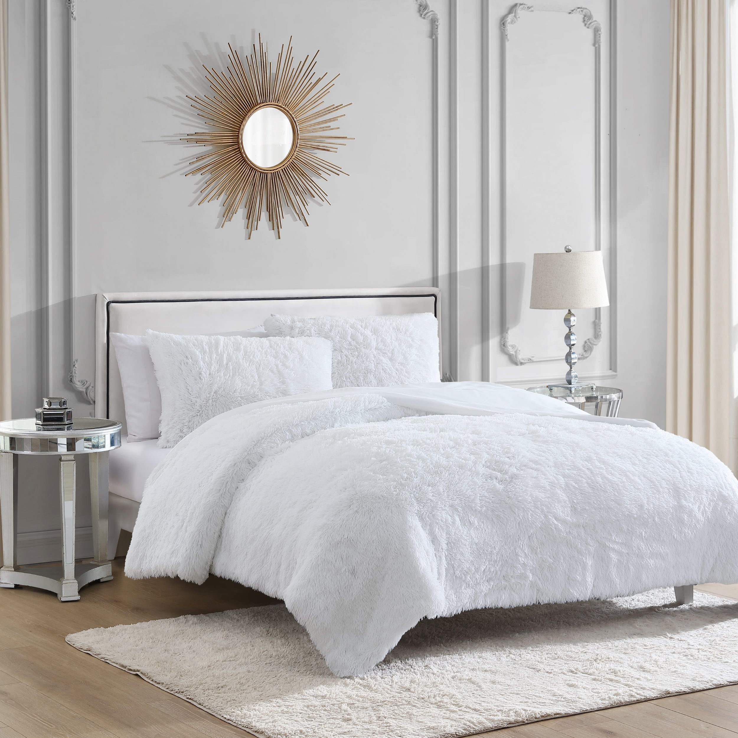 Shaggy Faux Fur Comforter Set - Image 2