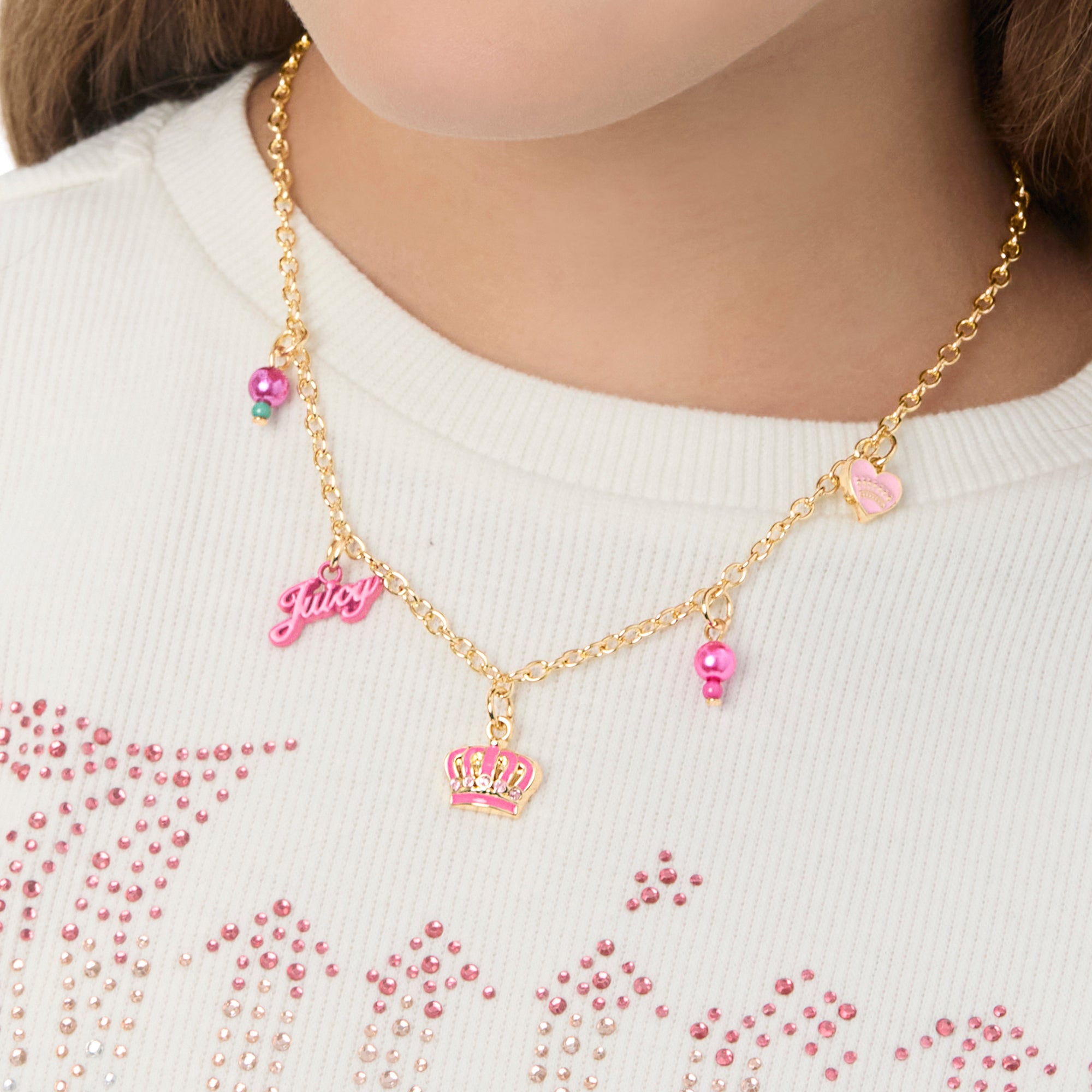 Kids Beaded Charm Necklace - Image 2