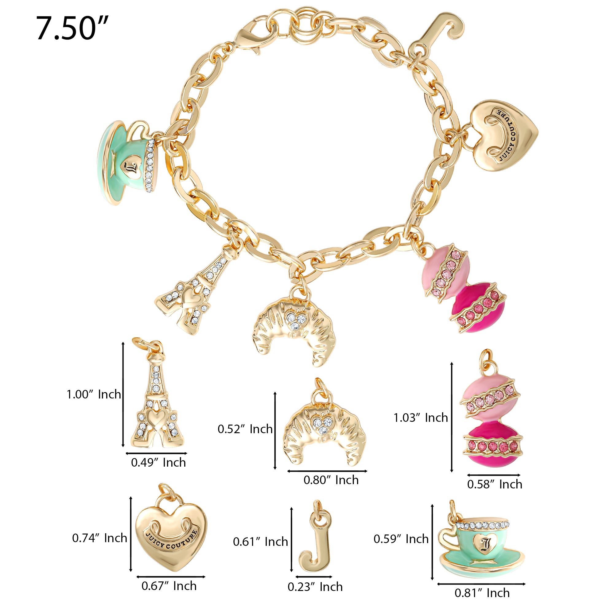 Paris Travel Charm Bracelet - Image 4