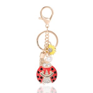 Ladybug Keychain Bag Charm